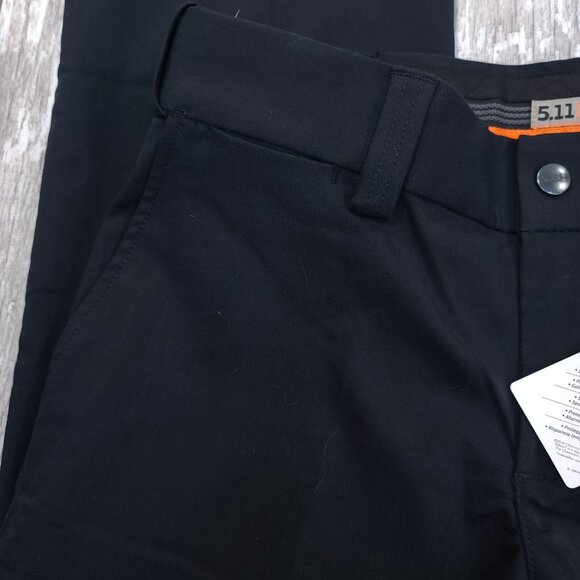 5.11 Tactical Pants Women's 8 Navy PDU Class A Flex-Tac Wool Blend Unhemmed - Picture 5 of 10
